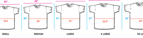 All Over Printing Size Guide