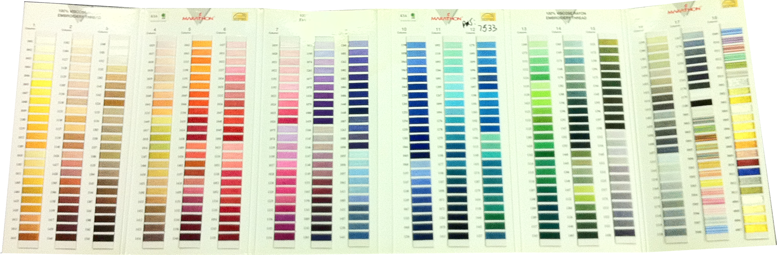 Pantone Textile Color Chart