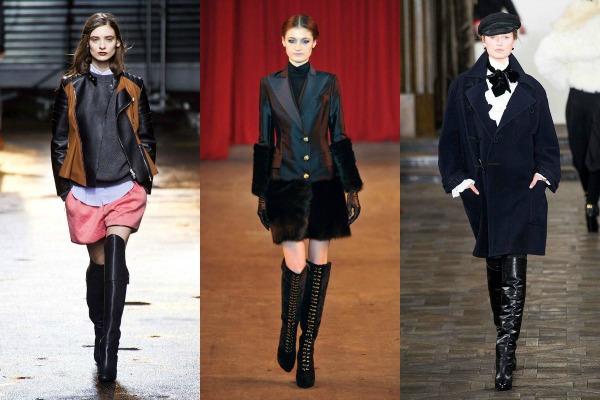 over the knee boots on the fall 2013 runways