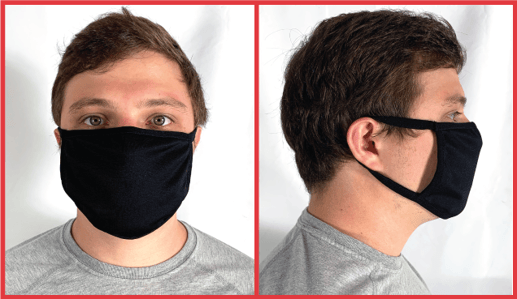 2-Ply-Black-PolyCotton-Mask