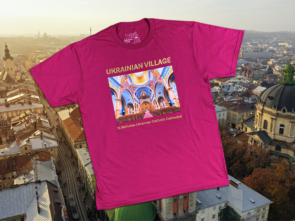 Ukrainian-Village-Screenprinted-Tshirt