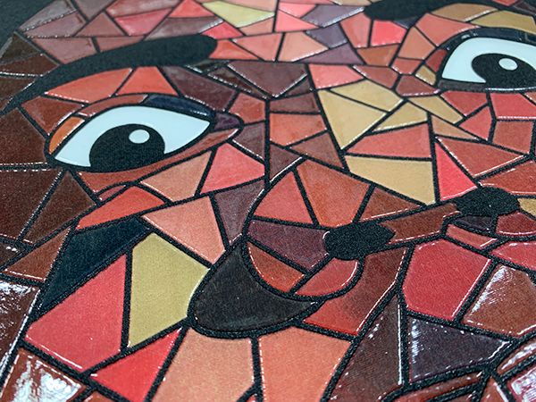 hd-clear-gel-mosaic-screen print technique