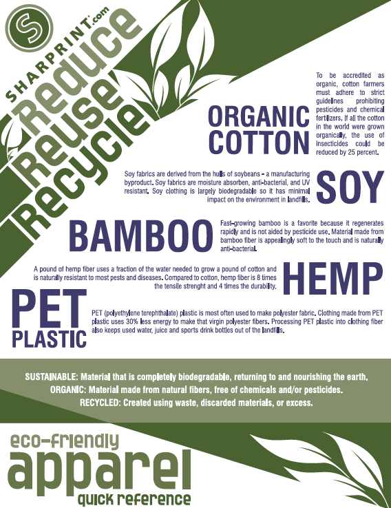 Eco-Friendly Apparel Cheat Sheet